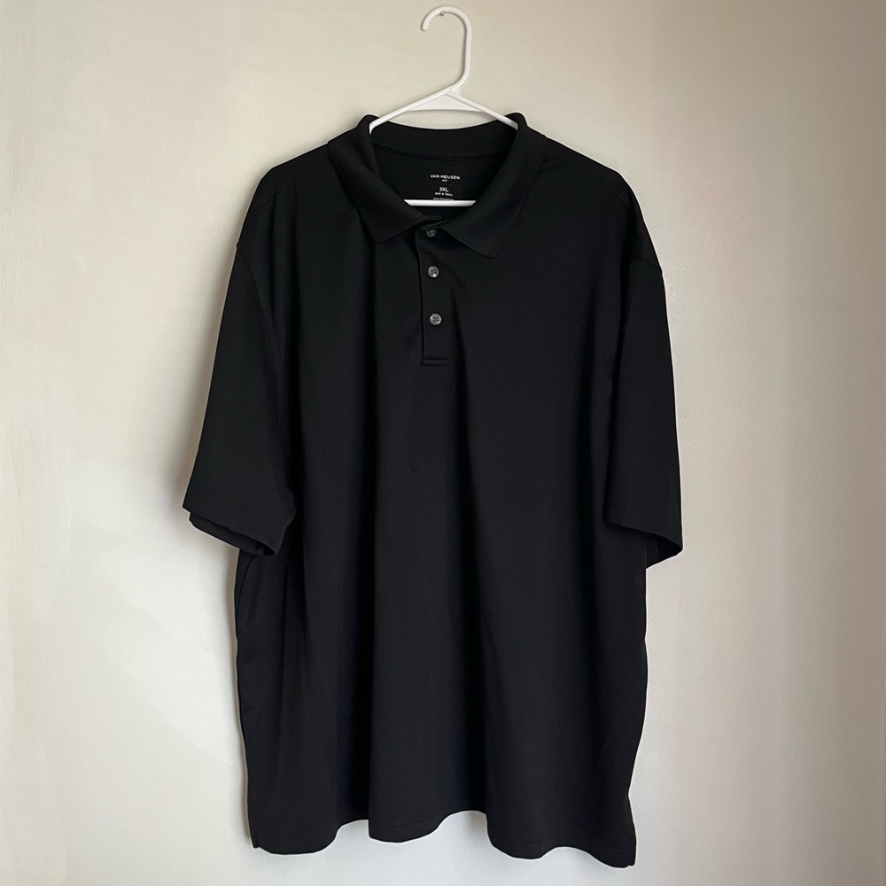 Men's Van Heusen Black Polo Shirt
